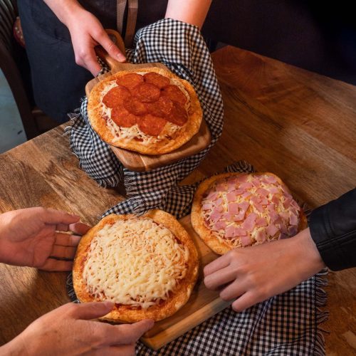 Pizzas tres sabores libre de gluten - Panecito